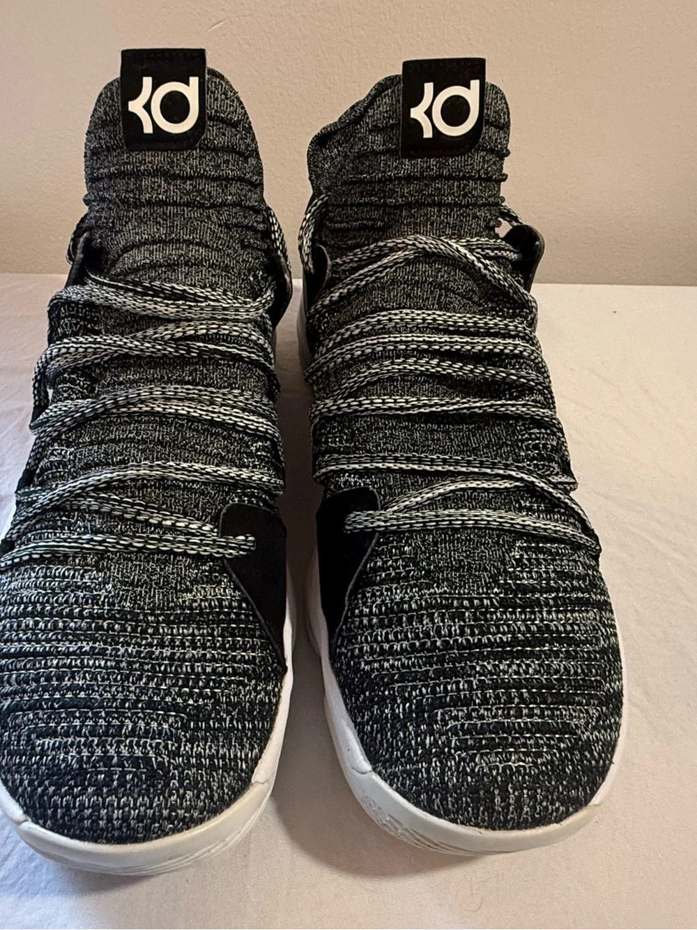 Nike Zoom KD 10 'Oreo' Basketball Shoes Size 10 (897815-001)